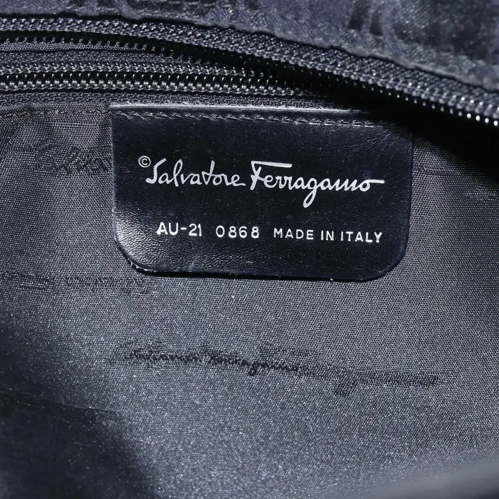 Salvatore Ferragamo Nylon Tote Bag Black
